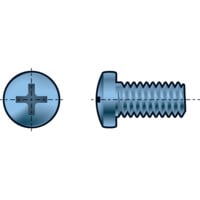 M5X16 Pozi RSD Cheese Head Screw BZP (GR-4.8)