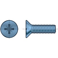 M4X20 Pozi Countersunk Screw BZP (GR-4.8)