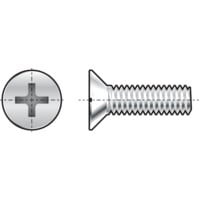 M3X10 Cross Countersunk Screw A2
