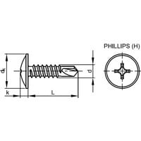 4.2X13MM Self-drill Cross Screw Z&B