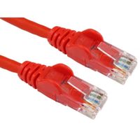 6 Cables 2M 6 LSOH Patch Lead-moulded - Red