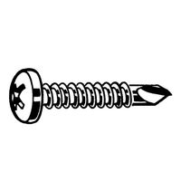 ST4.8X16MM SN Self-drill Cross Pan Screw BZP