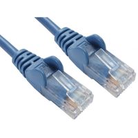 5 Cables 1M Network 5E Moulded Boots Blue-