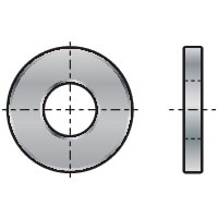M10 Form-A Washer - Steel 140HV - Hot Dip Galvanised DIN 125-1A