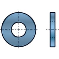 M14 Form-A Washer - Steel - BZP