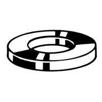 M6 Spring Tension Pin Washer - Steel - BZP DIN 7349
