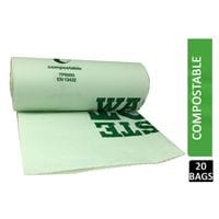 Compostable Biodegradable Food Waste Bin Liner 10L (Pack of 24)