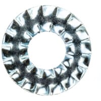 M8 Type-DD NF Internal/External Serrated Lock Washer - BZP