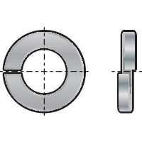 M6 Rectangular Single Coil Spring Washer DIN 127B