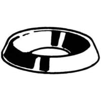 4.0MM Open Type Cup Washer - Brass - Nickel Plated