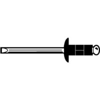 4.8X24.8MM Dome Mutligrip Blind Rivet Al A2 (BX-250)