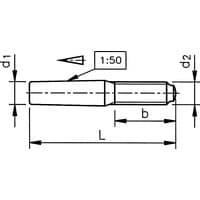 6X60MM Taper Pin External Thread