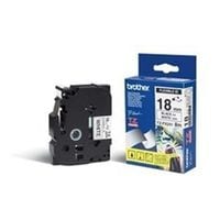 P-touch Paper Bro Black on White 18MM Flexi Tape