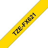 Accessories Low TZEFX-621 Black on Yellow Flexi Tape