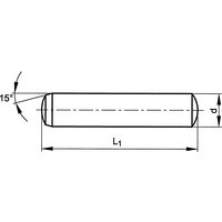 3X8MM Metric Plain Dowel Pin H6-TOL