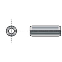 6X50MM Slotted Straight Pin Spring-type Heavy A2
