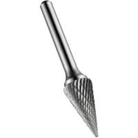 P823 9.6X6.0MM Carbide Bright Cone Burr