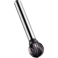 P807C 12.7X6.0MM TiAlN Carbide Ball Nose Rotary Burr