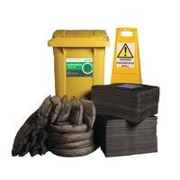 360L Maintenance Spill Response Kit 2 Wheel PE Bin - M1220360