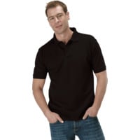 RK12-DELUX Heavy Pique Polo Shirt (M) Black