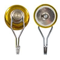 E1073/Neo/Go Neodymium Shallow Pot with Swivel Hook 40.0mm Pull Force 50kg Gold