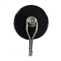 E1071/Blk Ferrite Pot with Swivel Hook 52.0mm 7kg Black