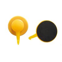E1080/Neo/O Plastic Neodymium Pot Magnet with Swivel Hook 53.0mm Pull Force 10kg Orange