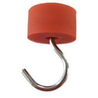 E1086/Neo/R Silica Gel Neodymium Pot Magnet with Hook 45.0mm 50kg Red