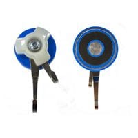 E1080/B Double Hook Ferrite Magnet 58.0mm Pull Force 11kg Blue