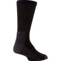 Heavy Duty Black Boot Socks Size 4-8 (Pack of 3 Pairs)