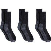 Classic Black Boot Socks Size 6-11 (Pack of 3 Pairs)