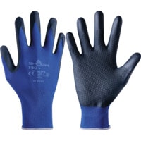 380 Foam Grip Gloves Blue Size 8/L