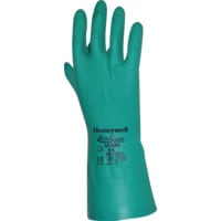 LA132G Nitri Guard Flocked 13" Green Gloves Sz. 10