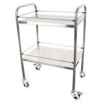 B Click Medical Two Tier Stainless Steel Medical Trolley