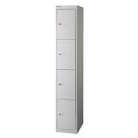 Bisley 4 Door 30.5 Wardrobe Locker - Goose Grey
