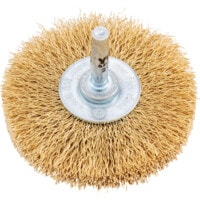 30SWG Shaft Mounted Brass Wire Brush 70 X 15MM