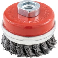 75 X 22MM Twist Knot Cup Brush 50 SWG - Plain Bore