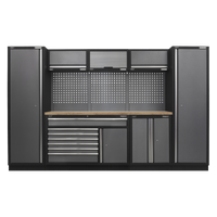 3.24M Storage System - Pressed Wood Worktop