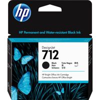 712 Black Standard Capacity Ink Cartridge 80ml - 3ED71A