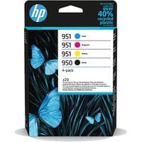 HP 950/951 Cyan Magenta Yellow Black Standard Capacity Ink Cartridge Combo 4 pack for HP OfficeJet Pro 251/276/8100/8600/8610/8620 - 6ZC65AE