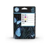 HP 953 Cyan Magenta Yellow Black Standard Capacity Ink Cartridge Combo 4 pack for HP OfficeJet Pro 8210/8710/8720/8730/8740 - 6ZC69AE