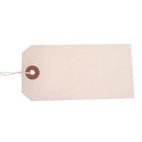 Reinforced Coloured Strung Tag 120 x 60mm White, Pack of 1000 T257817