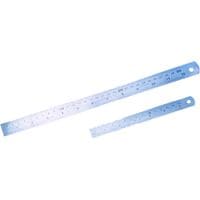 Steel Rule 150mm Metric Measurements Only Both Sides, Pack of 25