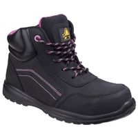 AS601 Lydia Composite Safety Boots with Side Zip Black Size 2