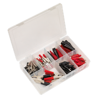 Crocodile Clip Assortment60 Piece Black & Red