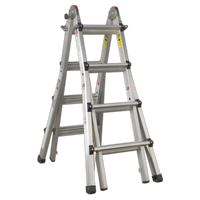 Aluminium Telescopic Ladder 4-Way EN 131 Adjustable Height
