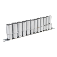 Socket Set12 Piece 3/8" Square Drive 12PT Deep WallDrive Metric