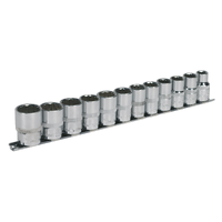 Socket Set12 Piece 1/2" Square Drive 12PT WallDrive Metric