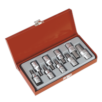 Hex Socket Bit Set9 Piece 1/2" Square Drive