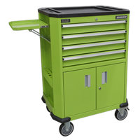 Tool Trolley with 4 Drawers & 2 Door Cupboard